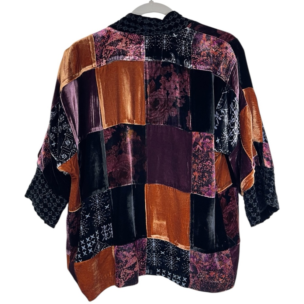 Johnny Was Multicolor Velvet Patchwork Cropped Ki… - image 2